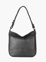 Sac Besace Balade Cuir Etrier Noir balade EBAL17