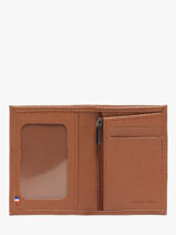 Wallet With Coin Purse Madras Leather Etrier Brown madras EMAD941-vue-porte