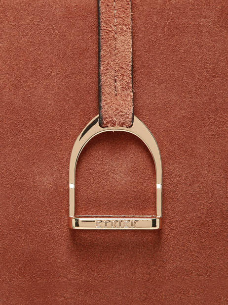 Sac Porté épaule Altesse Suede Cuir Etrier Marron altesse suede EASU088M vue secondaire 5